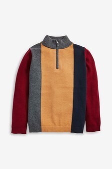 Zip Neck Jumper (3-16yrs)