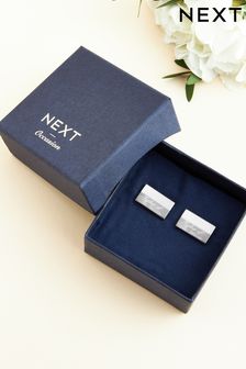 Silver Tone Father of the Groom Engraved Wedding Cufflinks (428054) | CA$33