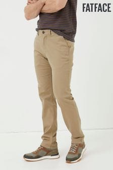 FatFace Natural Heyshott Slim Textured Trousers (428778) | kr643