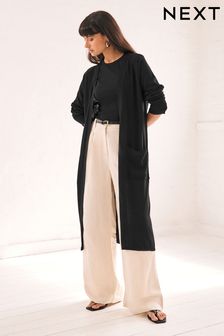 Black Longline Cardigan (429084) | kr460