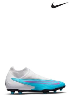 Nike White/Blue Phantom Club Dynamic Fit Firm Ground Football Boots (429253) | ₪ 327