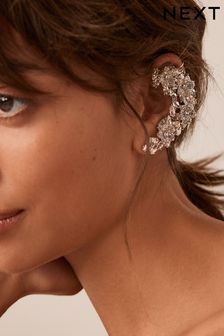 Silver Tone Sparkle Single Ear Cuff (429574) | €13