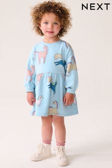 Blue Character Long Sleeve Jumper Dress (3mths-7yrs) (429583) | $17 - $21