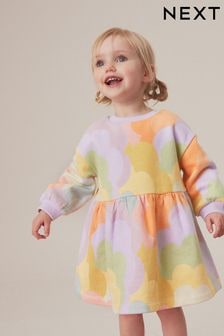 Lilac Rainbow Long Sleeve Jumper Dress (3mths-7yrs) (429702) | $17 - $21