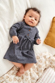 Grey Baby Geo Print Dress (0mths-2yrs) (430162) | ₪ 27 - ₪ 31
