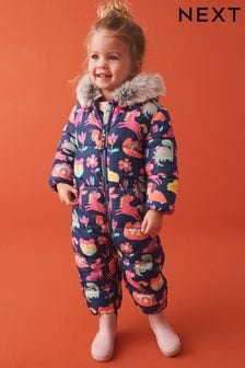 Navy Shower Resistant Charatcer Snowsuit (3mths-7yrs) (430419) | €41 - €47