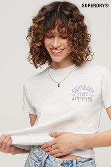 Superdry Grey Athletic Essential Slub 90's T-Shirt (430934) | OMR13