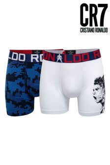 CR7 Boys Natural Trunks Two Pack