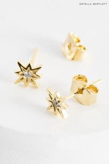 Estella Bartlett Gold Cosmic Star Stud Earrings Cubic Zirconia (431383) | €34