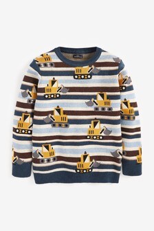 Pull Digger rayé en maille (3 mois - 7 ans)