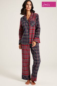 Joules Goodnight Red Check Christmas Pyjamas (431958) | €86