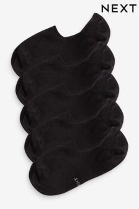 Black 5 Pack Invisible Socks (432075) | €10