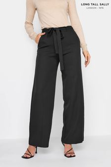 Long Tall Sally Black Wide Leg Trousers (432462) | AED200