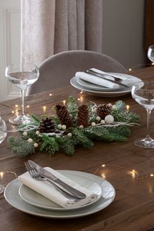 Green Artificial Frosted Mistletoe Table Decoration Centrepiece (433835) | $36