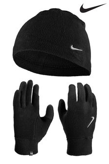 Nike Black Men's Fleece Hat And Glove Set (434935) | €45