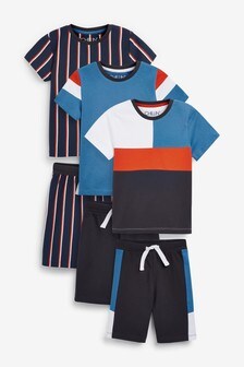 Lot de 3 pyjamas courts (3-16 ans)