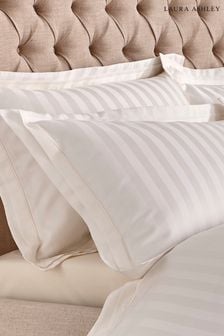 Laura Ashley Set of 2 Cream Shalford 400 Thread Count Pillowcases (436108) | Kč990