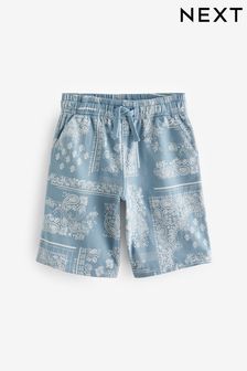 Azul - Pantalones cortos de punto con estampado de bandana (3-16años) (436155) | 15 € - 22 €