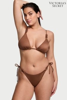 Victoria's Secret Caramel Brown Brazilian Swim Chain Bikini Bottom (436866) | kr376