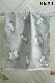 Sage Green Otters Towel