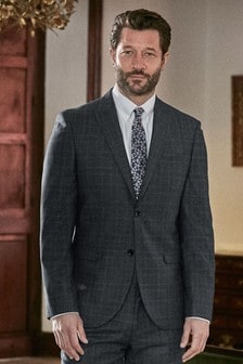 Blue Jacket Signature Check Slim Fit Suit (437042) | 154 zł