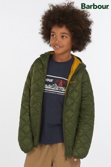 Barbour® Boys Green Holg Quilted Jacket