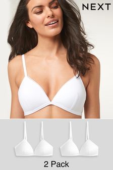 White First Bra Light Pad Non Wire Bras 2 Pack (437460) | LEI 126