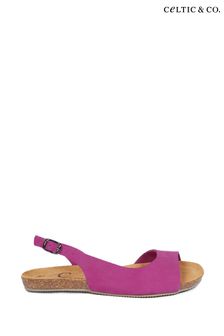 Celtic & Co. Pink Sling Back Flat Sandals (437514) | 77 €