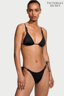 Victoria's Secret Nero Black Brazilian Swim Chain Bikini Bottom (437518) | kr376