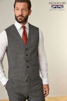 Grey Waistcoat Signature Puppytooth Regular Fit Suit: Jacket (437676) | €8