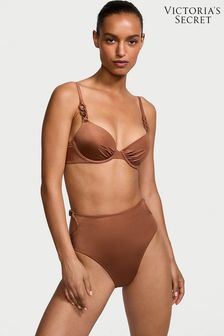 Карамельный коричневый - Victoria's Secret Swim Chain Bikini Top (437965) | €59