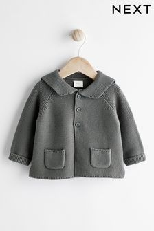 Baby Collared Knitted Cardigan (0mths-2yrs)
