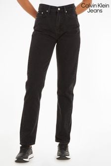 Calvin Klein Jeans Slim  Authentic Straight Black Jeans (438231) | $148
