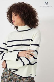 Crew Clothing Company White Textured Wool  Jumper (438738) | €39