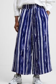 French Connection Blue Culotte Print Trousers (438775) | €61