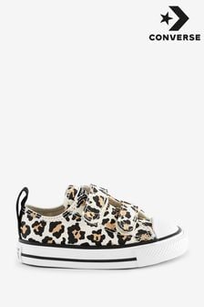 Converse Leopard Print Infant All Star 2V Easy On Trainers (439492) | €50