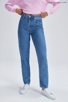 Tommy Hilfiger Tapered-Jeans mit hohem Bund, Blau (439497) | 81 €