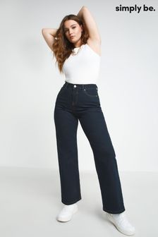 Simply Be Blue 24/7 Wide Leg Jeans