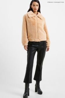 French Connection Aviiren Faux Fur Mix Jacket (440059) | OMR62
