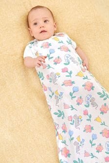 JoJo Maman Bébé Pink Mouse Floral Print 1 Tog Baby Sheet Sleeping Bag (440460) | SGD 50
