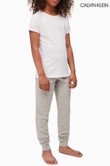 Calvin Klein White Girls Modern Cotton Pyjamas Set (440725) | KRW104,600 - KRW117,400