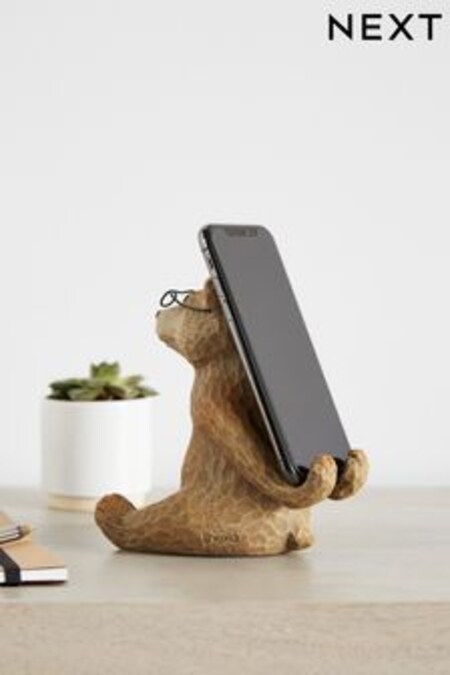 Brown Bertie The Bear Phone Holder (440796) | kr112