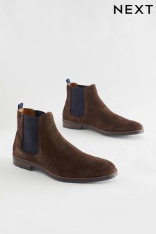 Brown Leather Chelsea Boots (441158) | 299 SAR