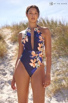 B By Ted Baker Navy Tummy Control Plunge Swimsuit (441540) | €92