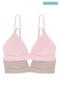 Lot de 2 brassières DORINA Lila non rembourrées rose/nude
