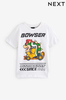 Bowser White Gaming T-Shirt (3-16yrs) (441590) | OMR5 - OMR7