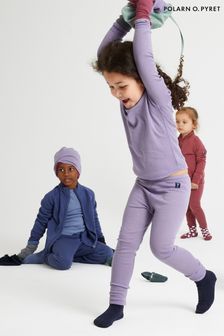 Polarn O Pyret Purple Merino Wool Long Johns Trousers (441598) | AED77