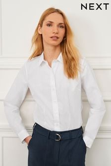 White Long Sleeve Work Shirt (441906) | OMR6