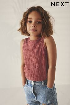 Rust Brown Textured Vest (3-16yrs) (442871) | NT$360 - NT$580
