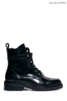 AllSaints Black Lira Ankle Boots (443027) | $377